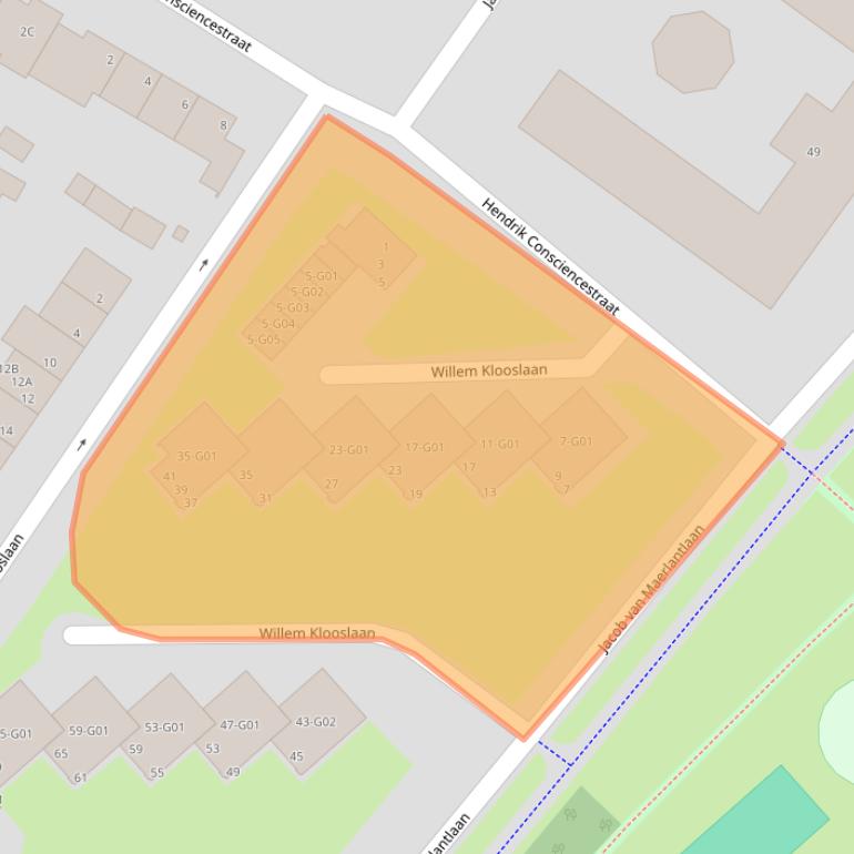 Kaart van postcodegebied 5615NK.