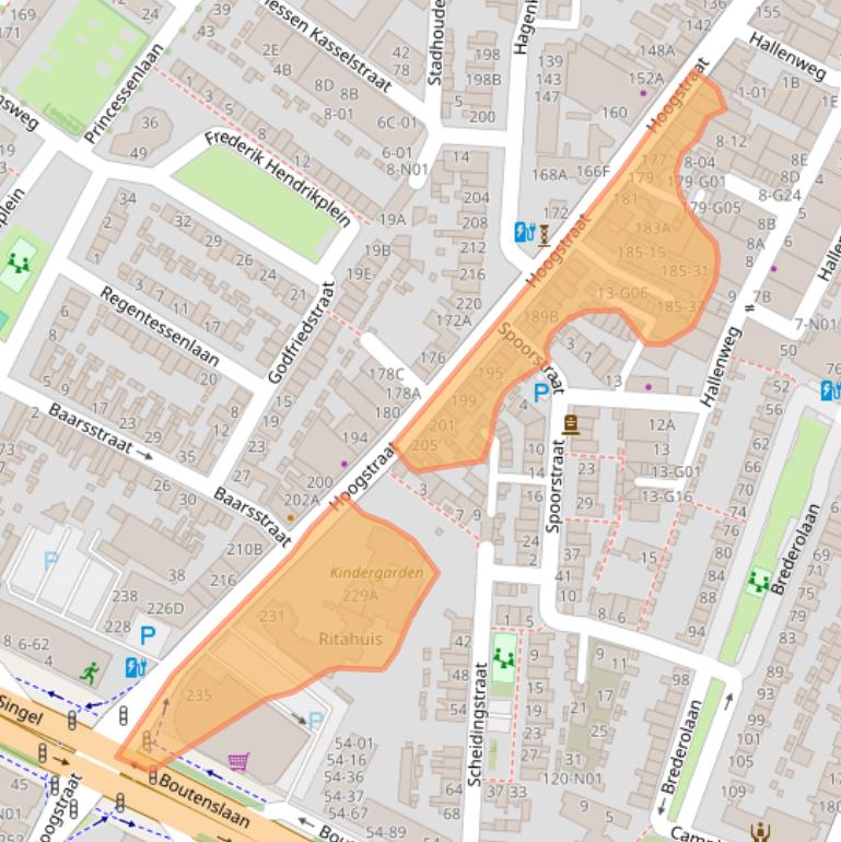 Kaart van postcodegebied 5615PD.