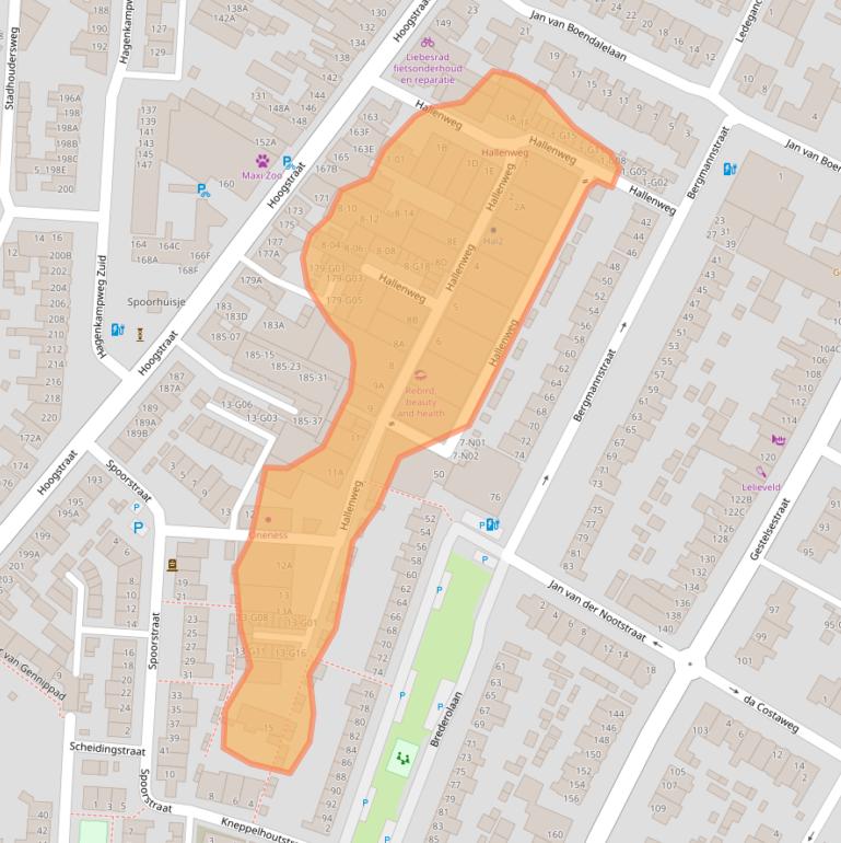 Kaart van postcodegebied 5615PP.