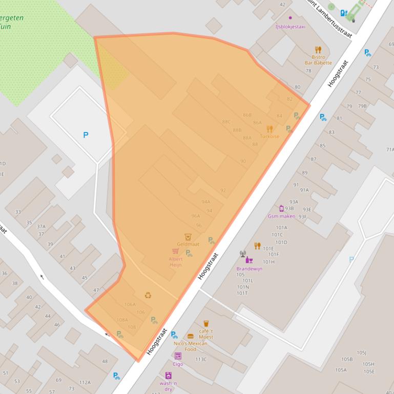 Kaart van postcodegebied 5615PS.