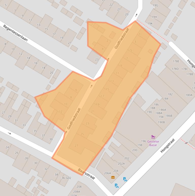 Kaart van postcodegebied 5615RA.