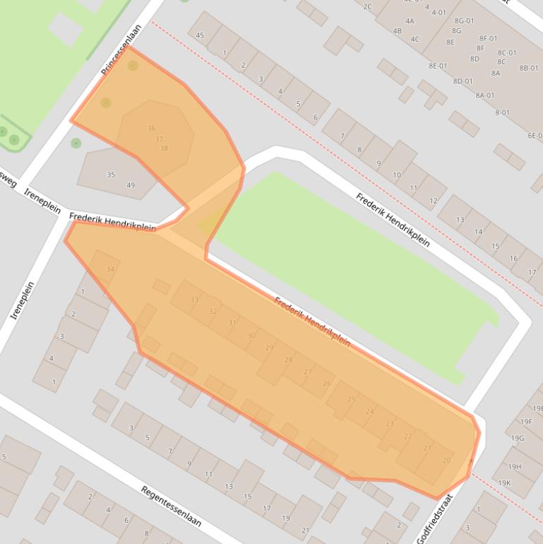 Kaart van postcodegebied 5615RC.