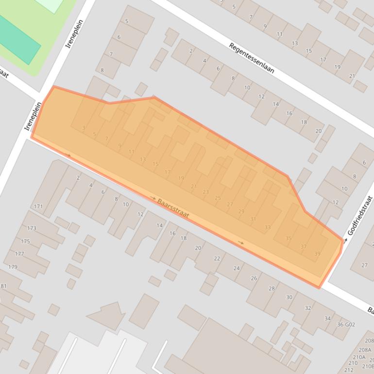 Kaart van postcodegebied 5615RE.