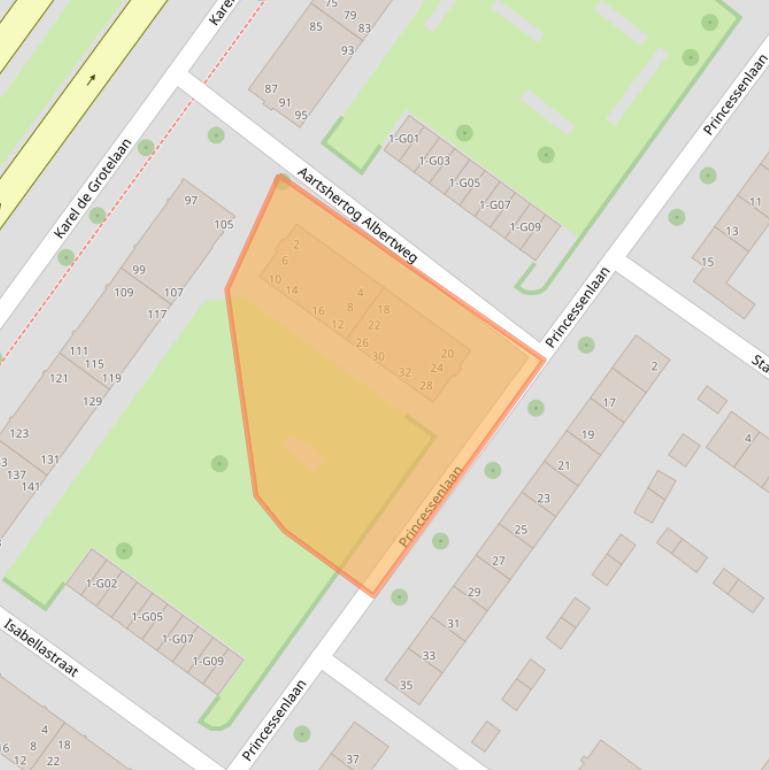 Kaart van postcodegebied 5615SJ.