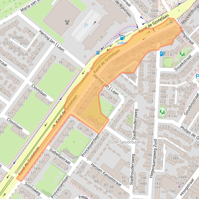 Kaart van postcodegebied 5615SP.