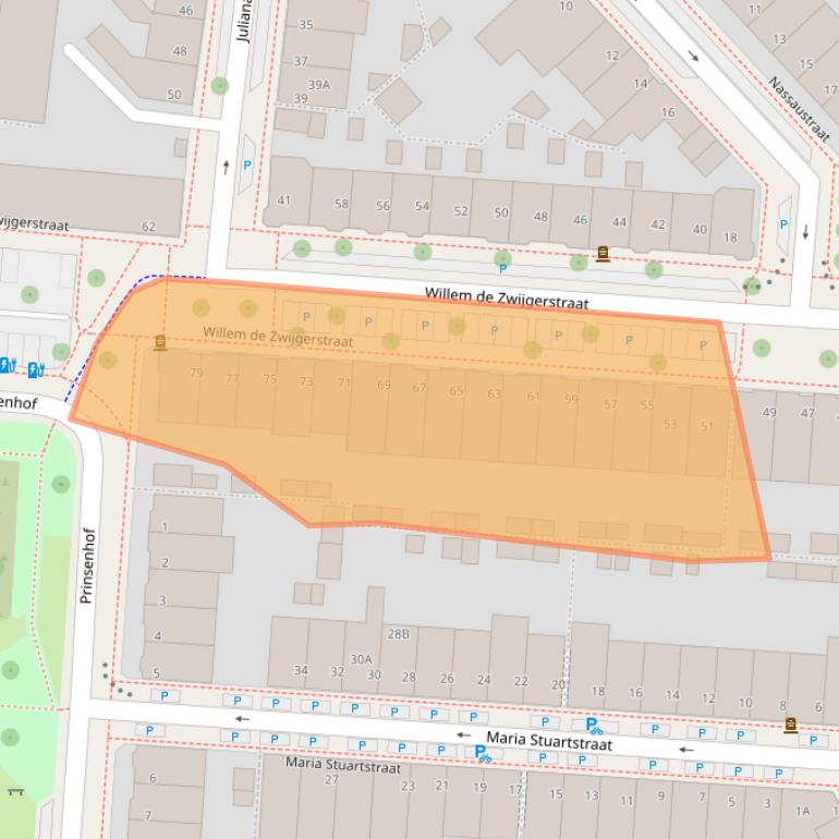 Kaart van postcodegebied 5616AD.