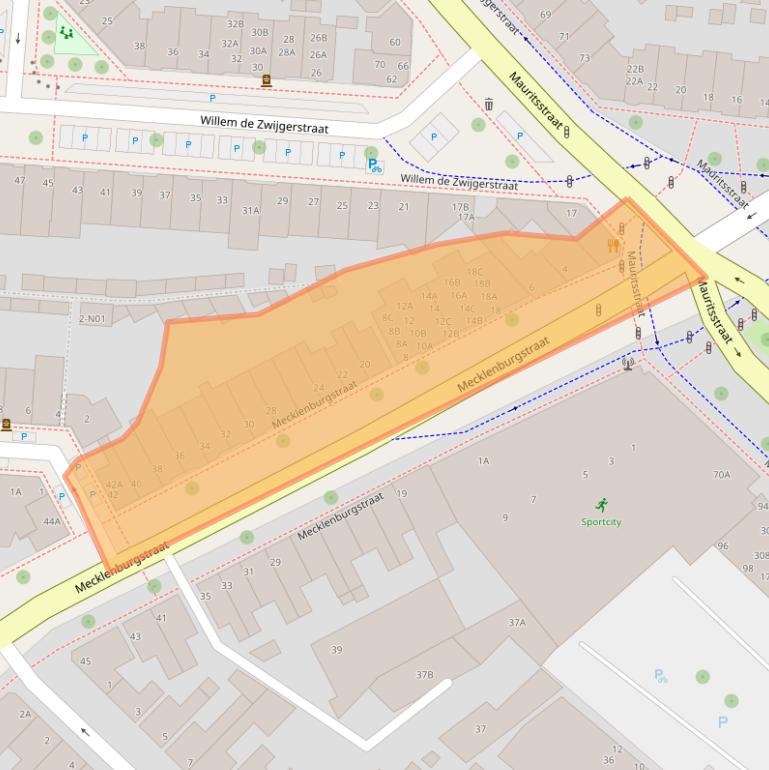 Kaart van postcodegebied 5616AN.