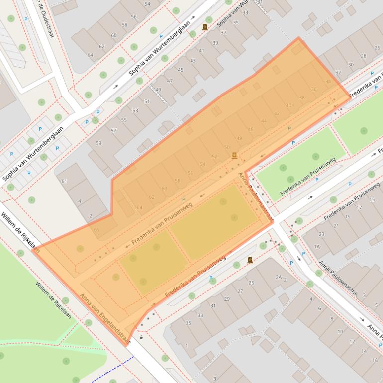 Kaart van postcodegebied 5616AW.