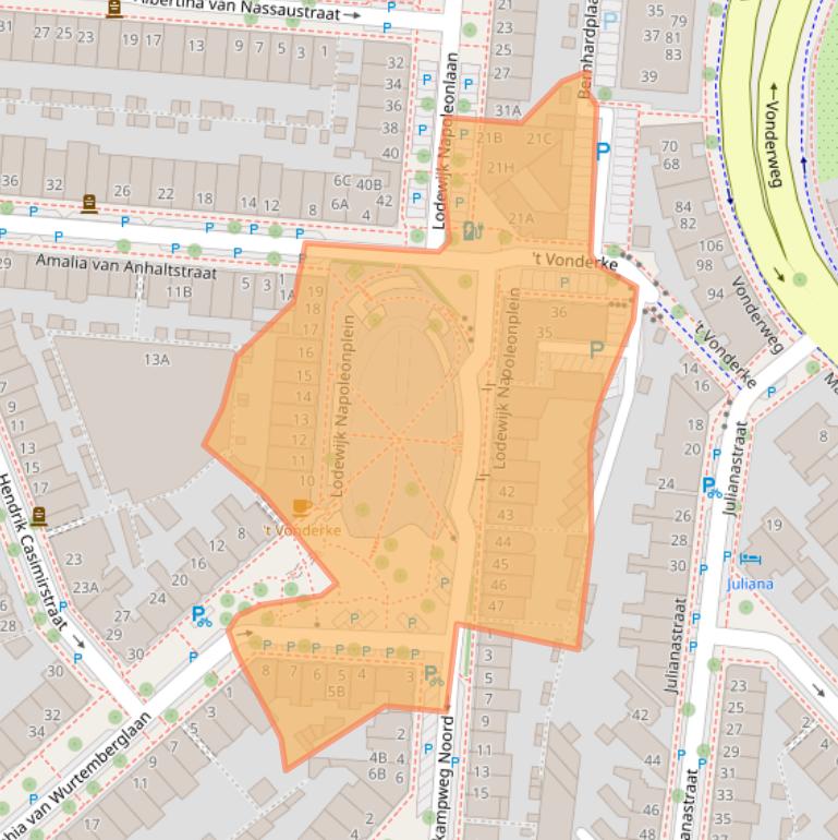 Kaart van postcodegebied 5616BA.