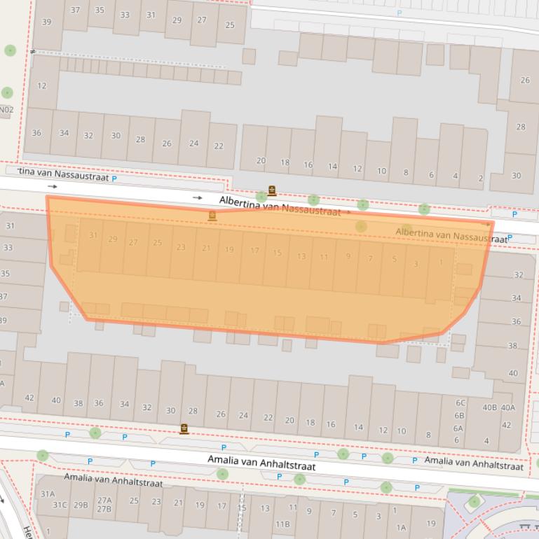 Kaart van postcodegebied 5616BC.