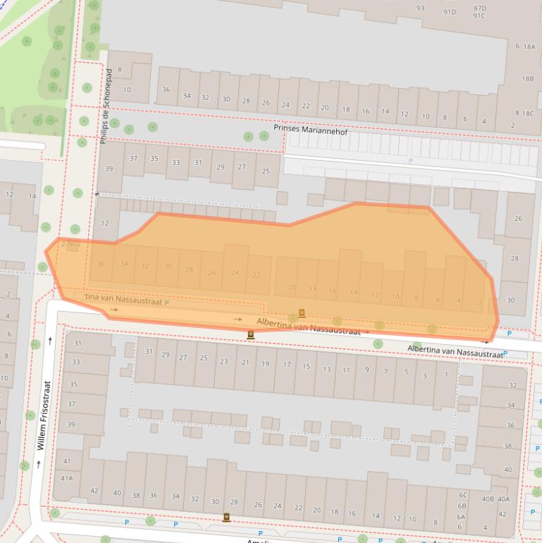 Kaart van postcodegebied 5616BD.