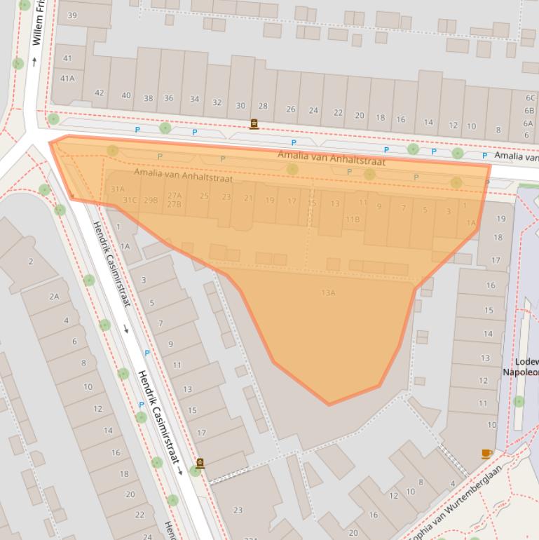 Kaart van postcodegebied 5616BG.