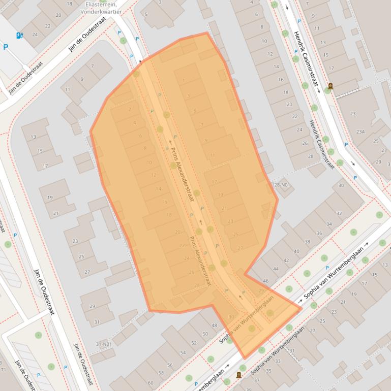 Kaart van postcodegebied 5616BL.