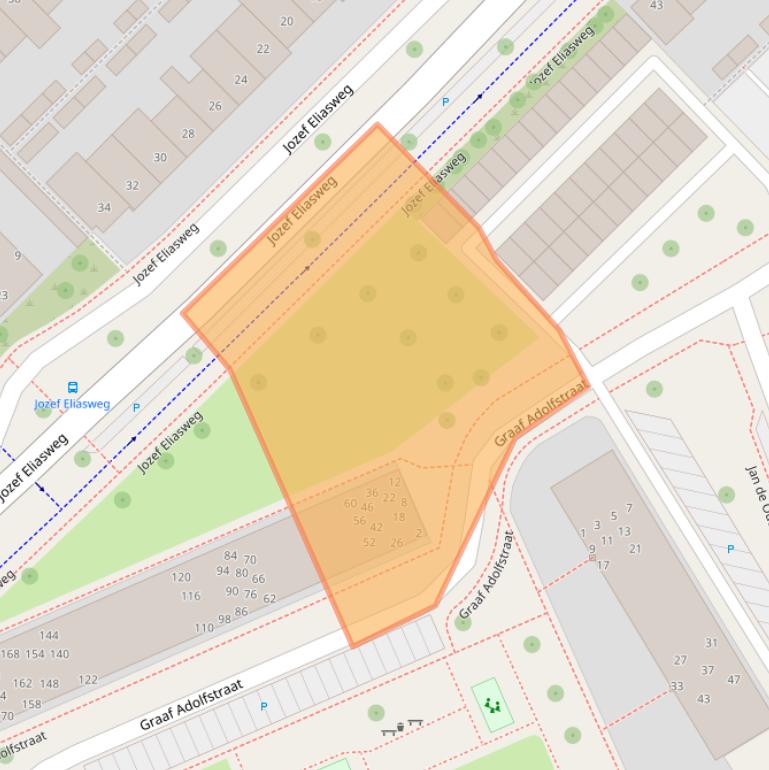 Kaart van postcodegebied 5616BW.