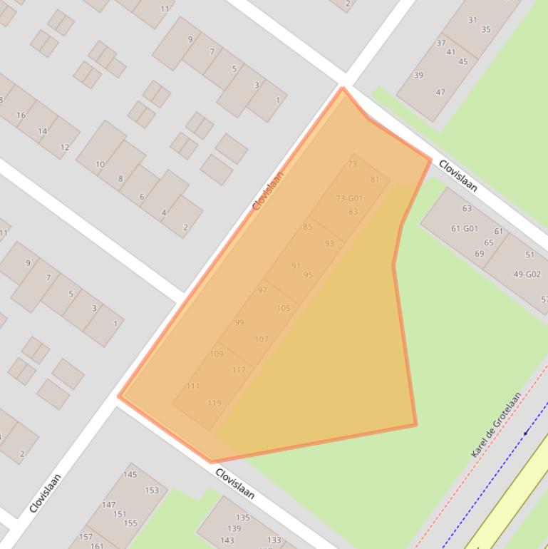 Kaart van postcodegebied 5616CE.