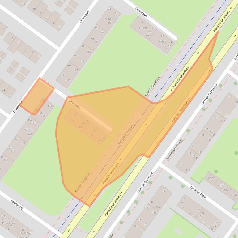 Kaart van postcodegebied 5616CG.