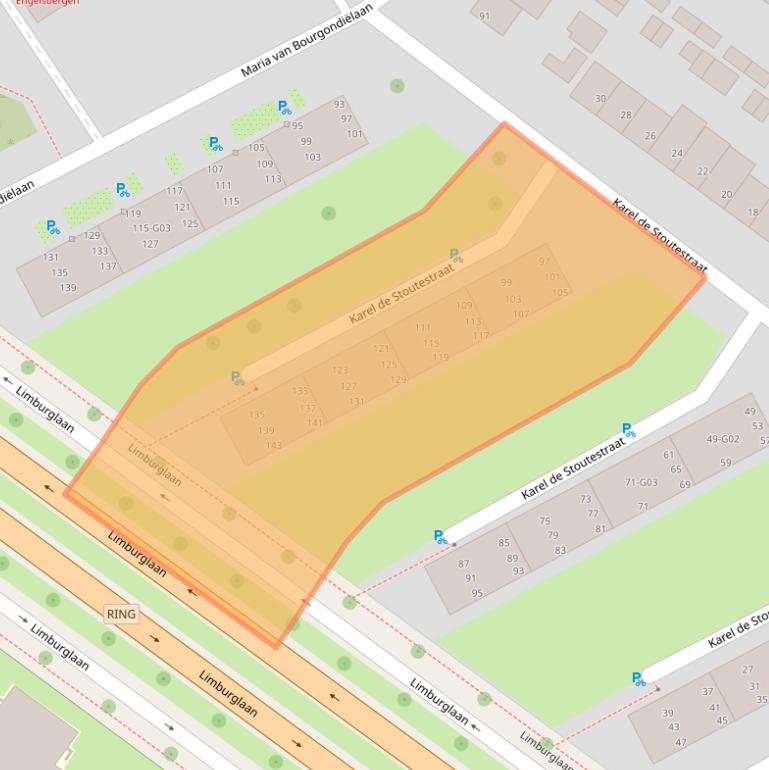 Kaart van postcodegebied 5616CR.