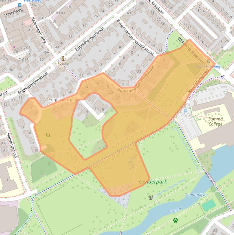 Kaart van postcodegebied 5616DB.