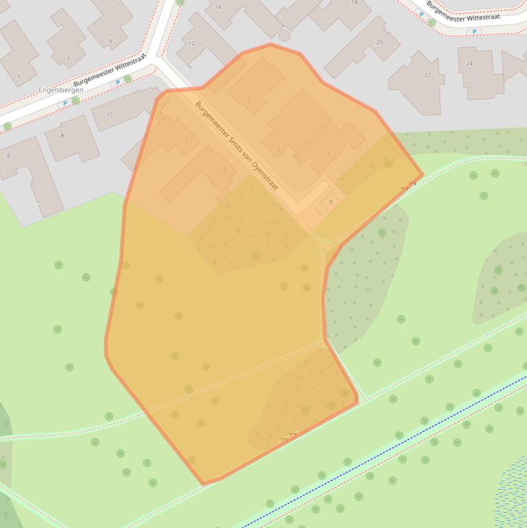 Kaart van postcodegebied 5616DE.