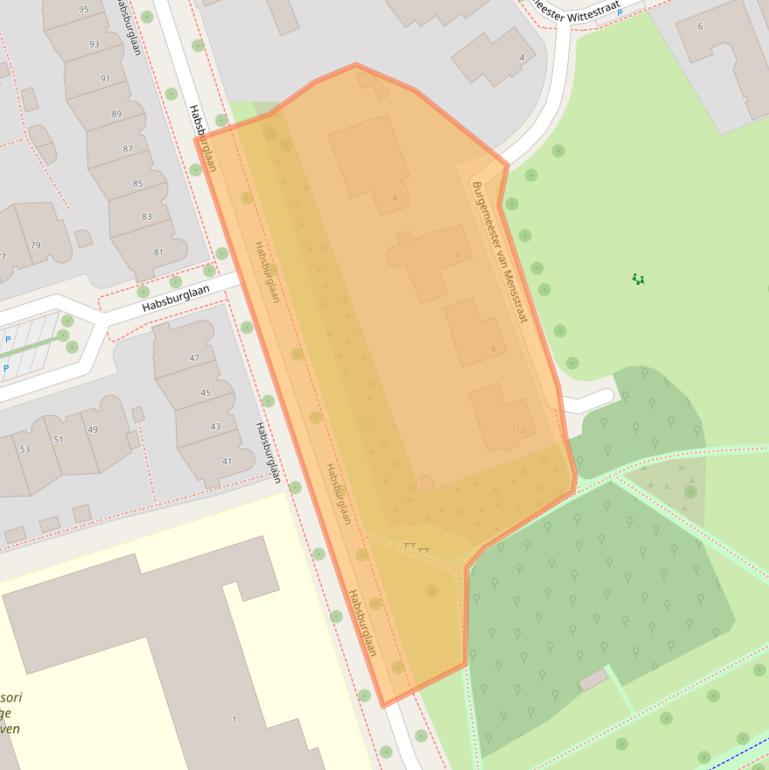 Kaart van postcodegebied 5616DG.