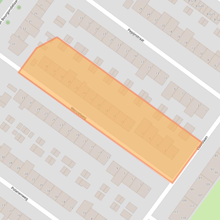 Kaart van postcodegebied 5616EL.