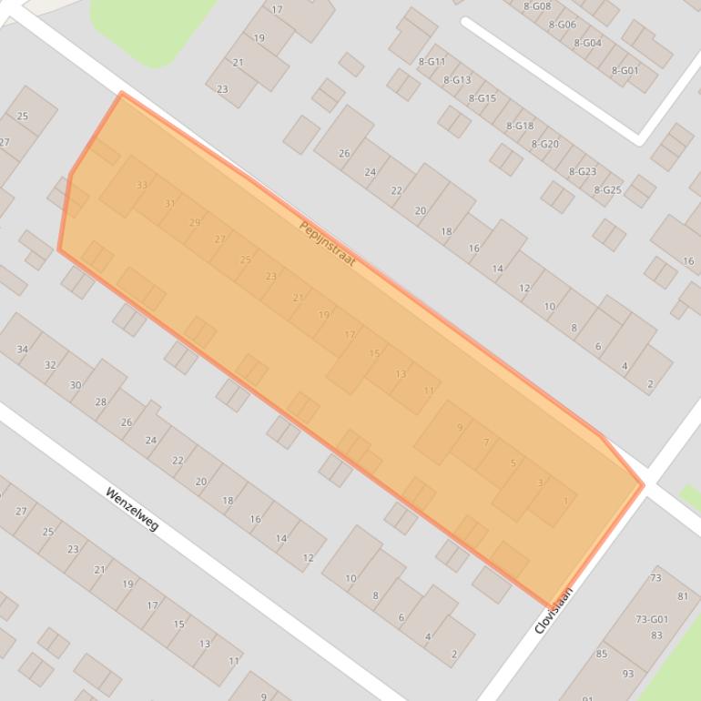 Kaart van postcodegebied 5616EM.