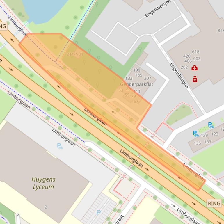 Kaart van postcodegebied 5616ES.