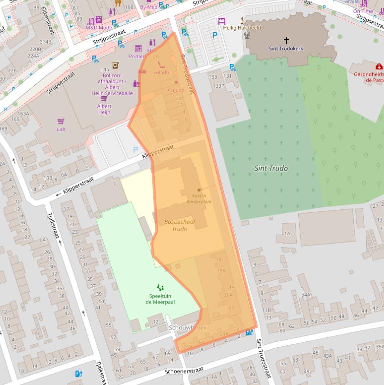 Kaart van postcodegebied 5616GB.