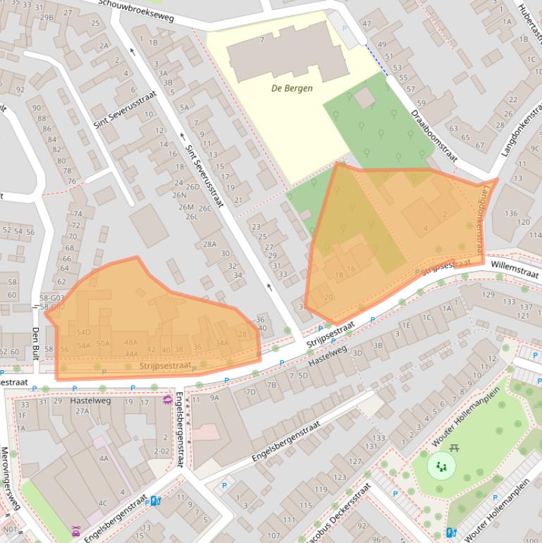 Kaart van postcodegebied 5616GR.