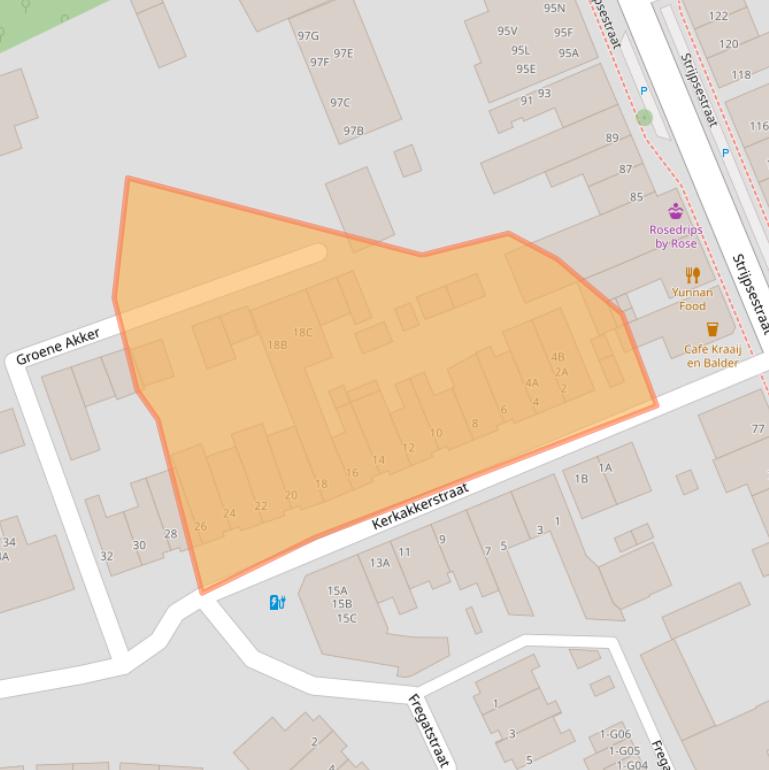 Kaart van postcodegebied 5616HB.