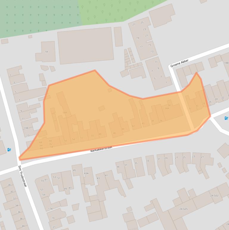 Kaart van postcodegebied 5616HC.