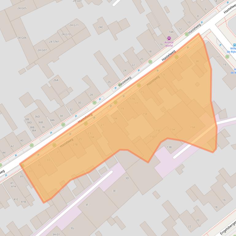 Kaart van postcodegebied 5616HH.