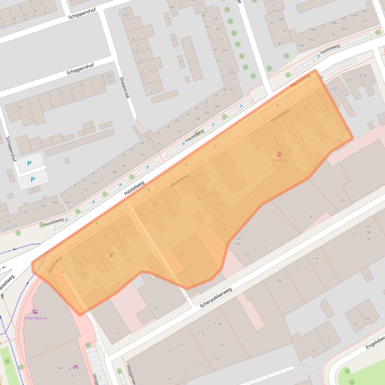 Kaart van postcodegebied 5616HK.