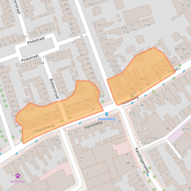 Kaart van postcodegebied 5616HM.
