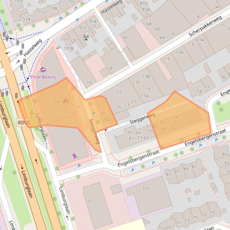 Kaart van postcodegebied 5616HS.