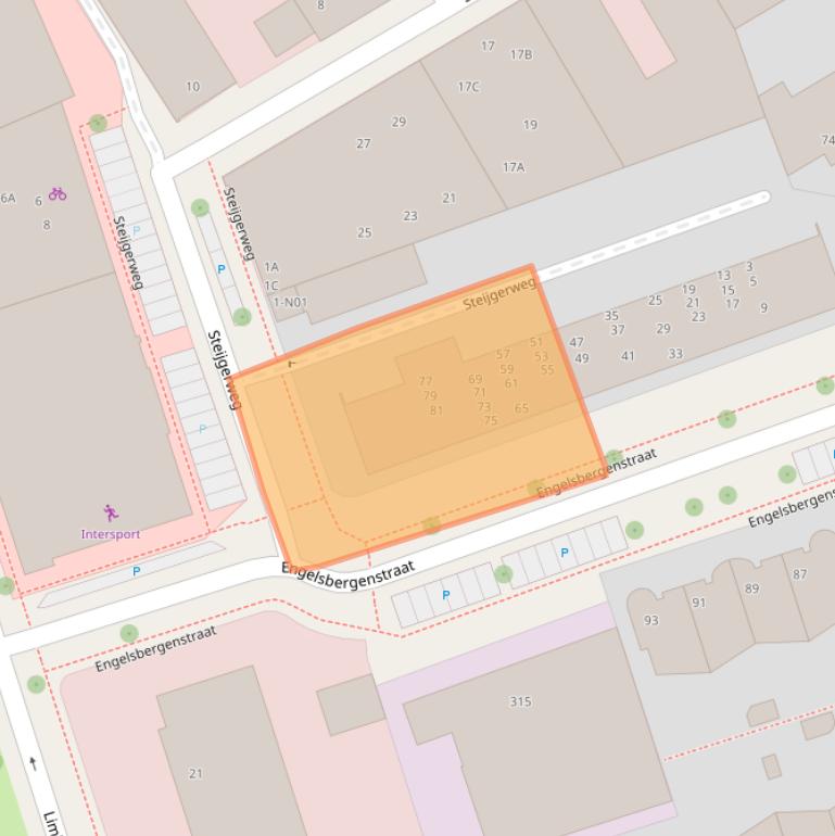 Kaart van postcodegebied 5616HT.