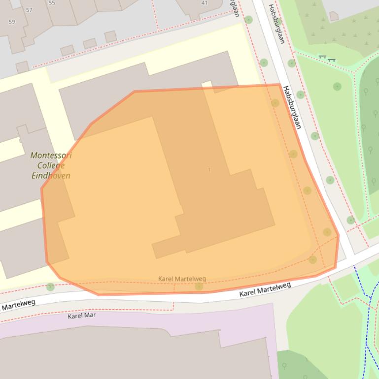 Kaart van postcodegebied 5616HV.