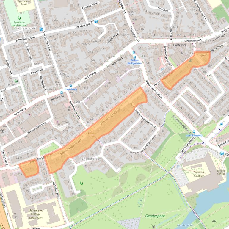 Kaart van postcodegebied 5616JB.