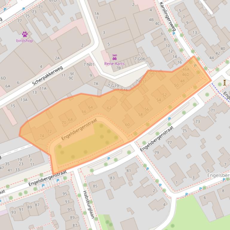 Kaart van postcodegebied 5616JD.