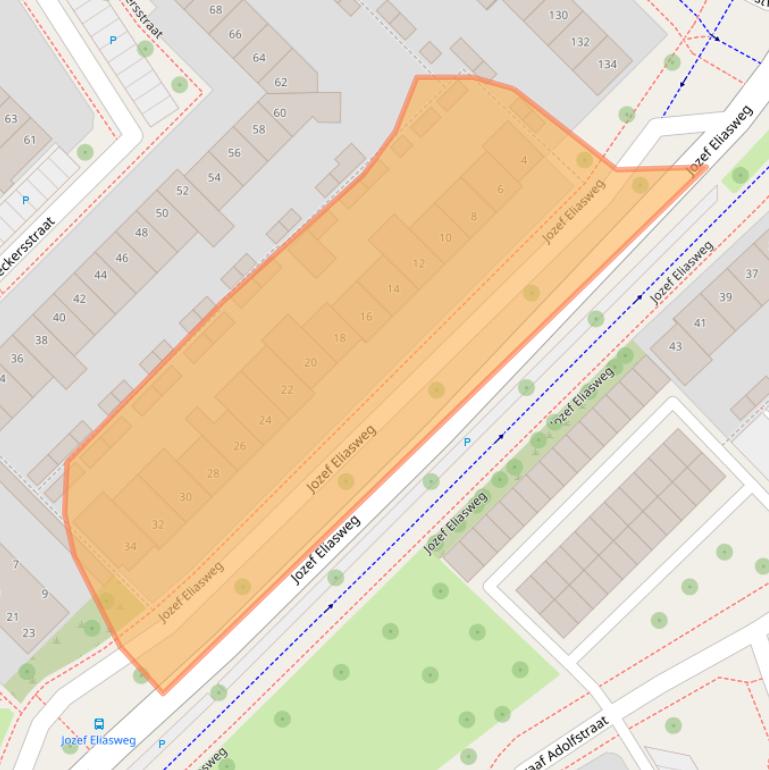Kaart van postcodegebied 5616JM.