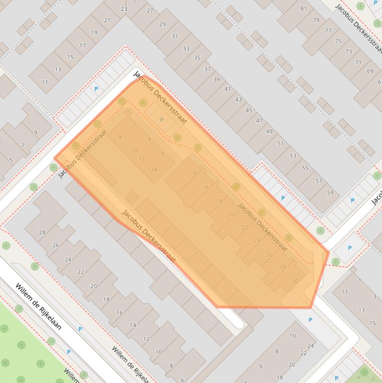 Kaart van postcodegebied 5616JP.