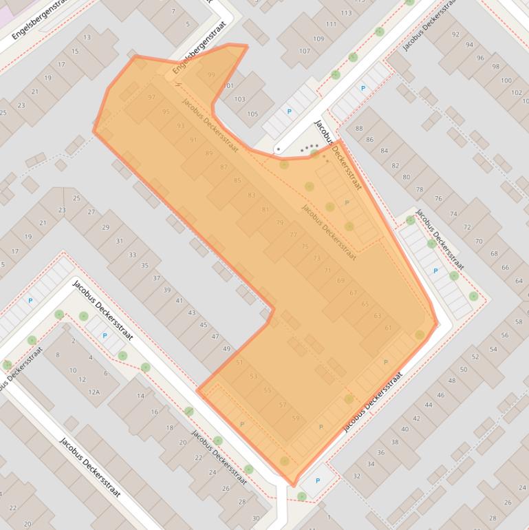 Kaart van postcodegebied 5616JR.