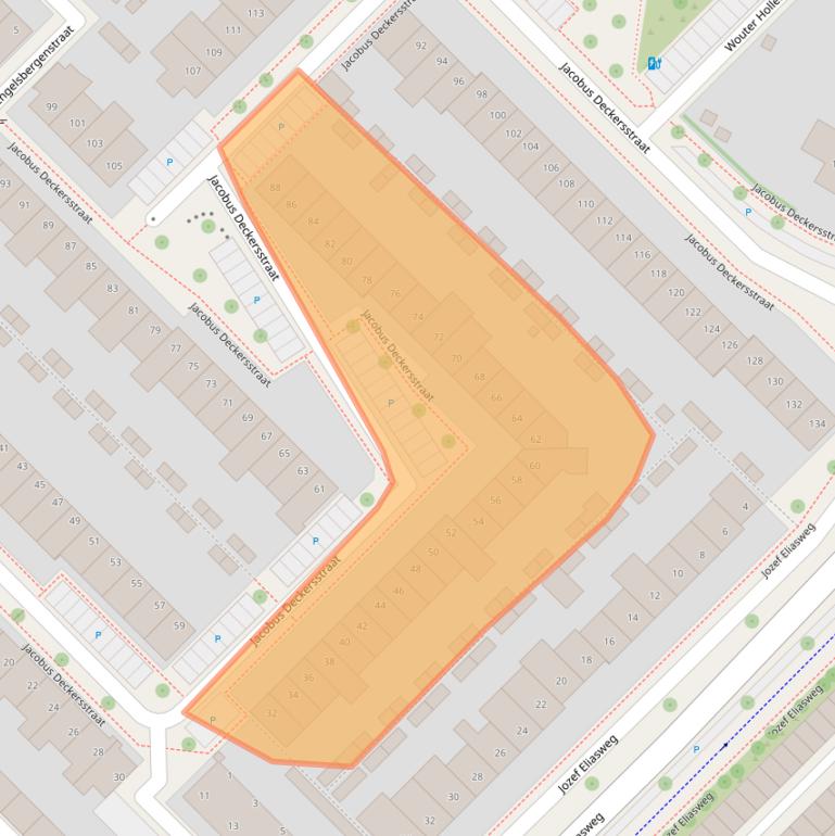 Kaart van postcodegebied 5616JS.