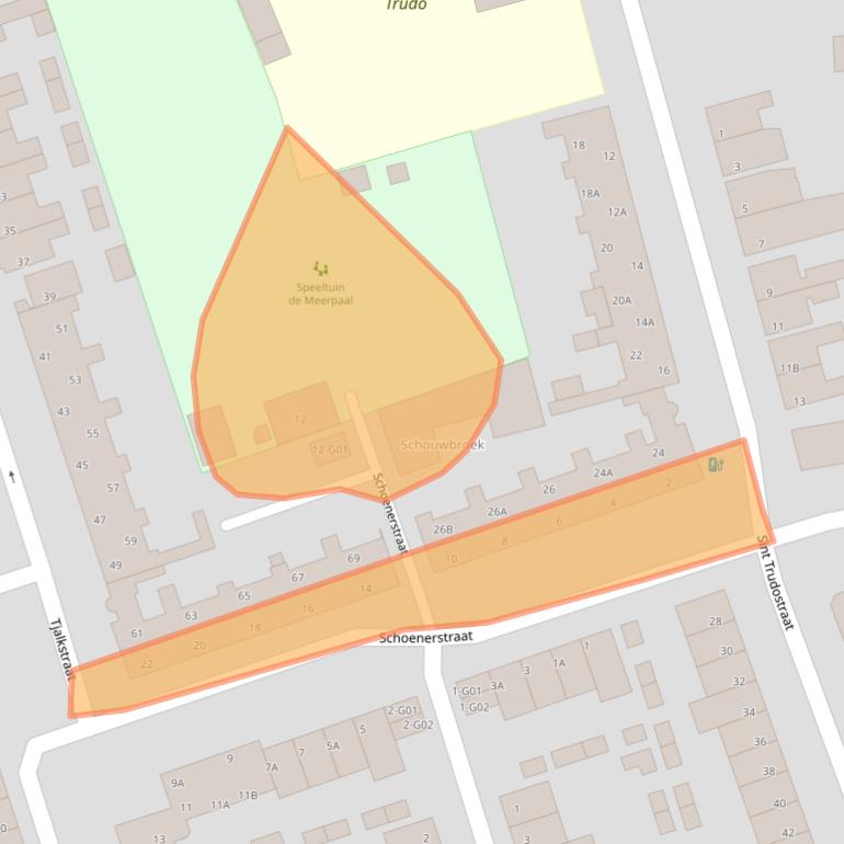 Kaart van postcodegebied 5616KE.