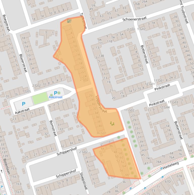 Kaart van postcodegebied 5616KM.