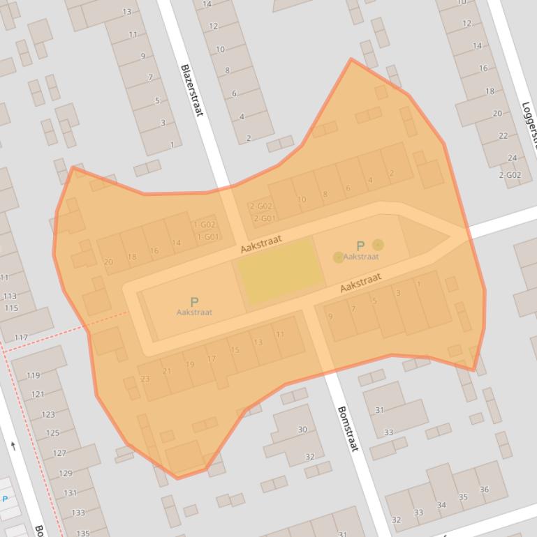 Kaart van postcodegebied 5616KP.