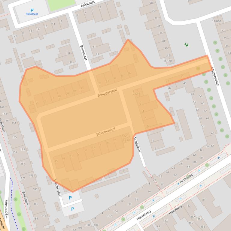 Kaart van postcodegebied 5616KR.