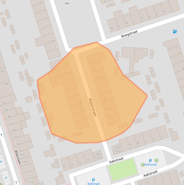 Kaart van postcodegebied 5616KT.
