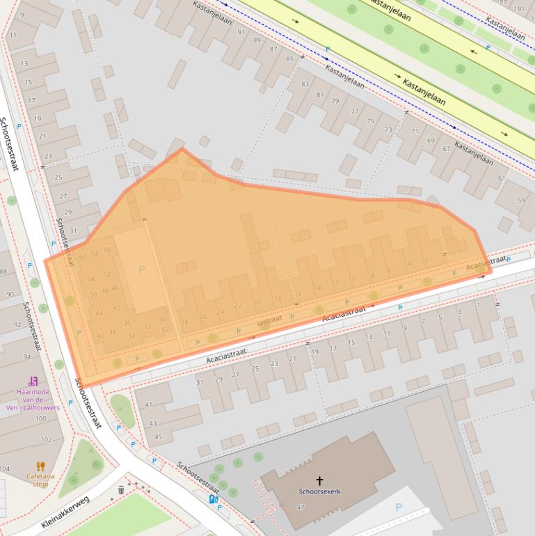 Kaart van postcodegebied 5616LL.