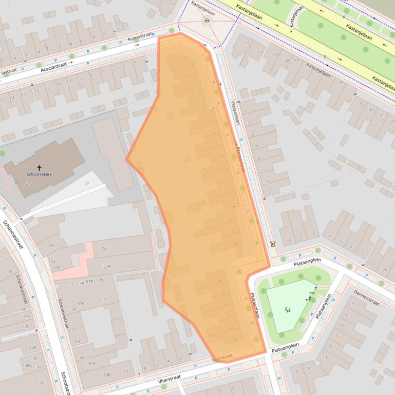 Kaart van postcodegebied 5616LP.